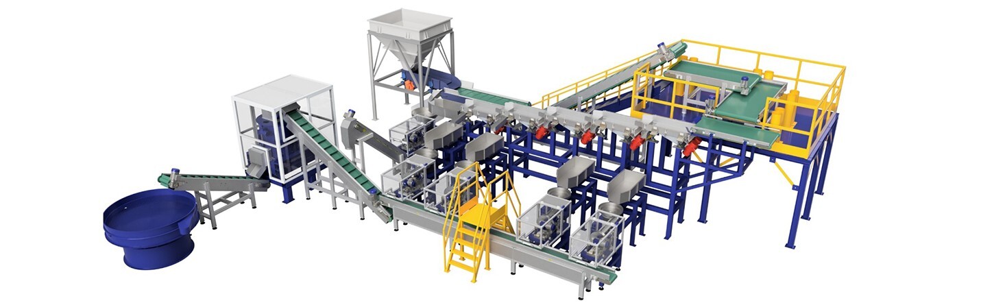 Linea completa trattamento pile alcaline